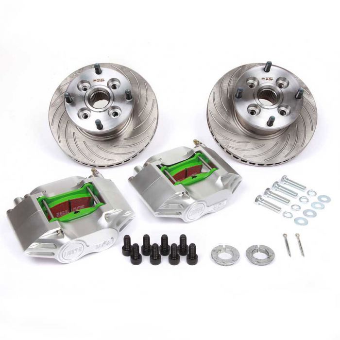 7.9'' Vented Brake Kit with Silver Alloy Calipers