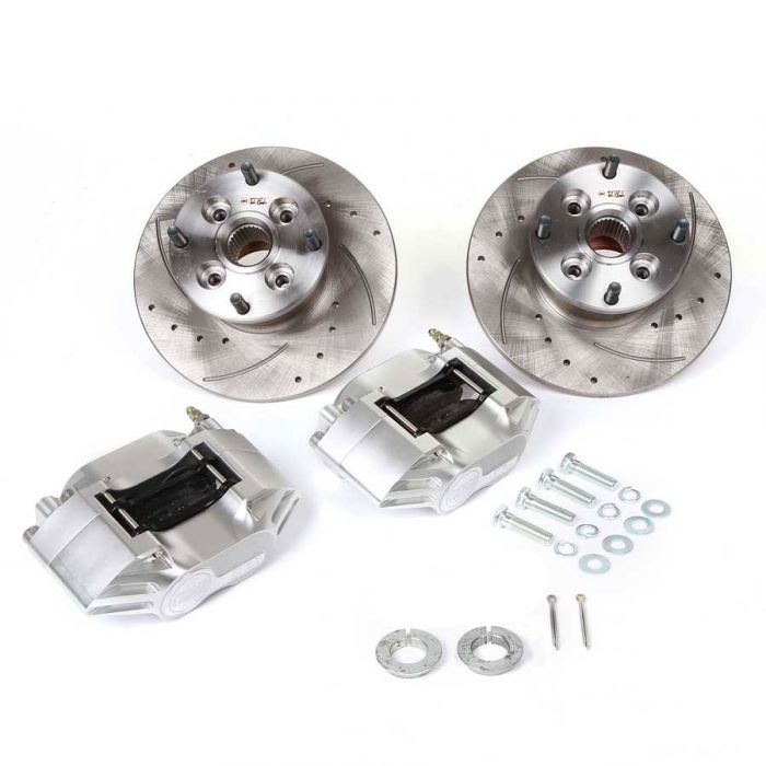 8.4'' Brake Kit with Silver Alloy Calipers