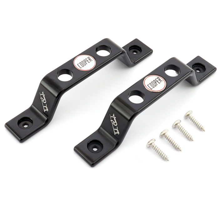 John Cooper alloy billet door pulls - in black